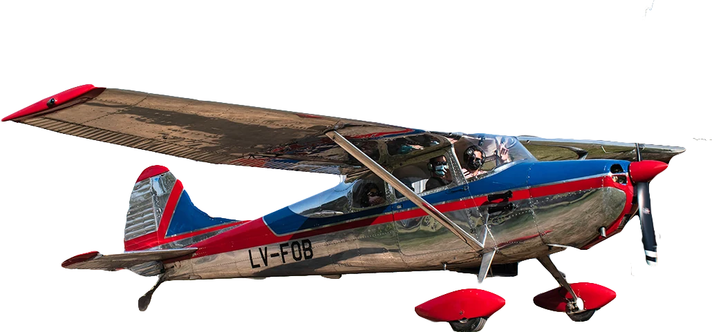 Cessna 170 LV-FOB en vuelo